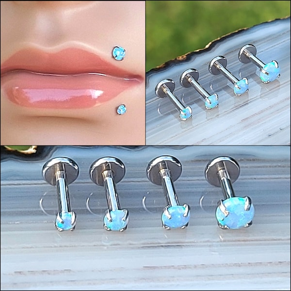 Lip Labret Piercing Labret Side Piercing Labret Jewelry Labret Piercings Labret Piercing Jewelry Labret Stud Labret Studs Opal Surg Steel