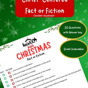 Christmas Bible Fact or Fiction - Etsy