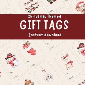 Etiquetas de regalo navideñas (para imprimir)