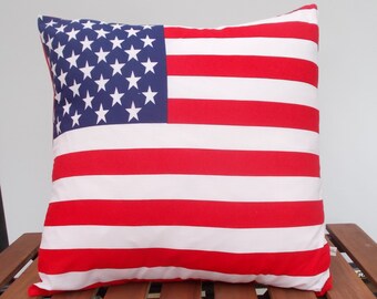 American flag pillow | Etsy American Flag Throw Pillow