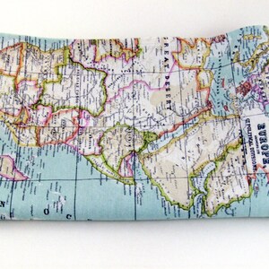 world map fabric, map fabric, world fabric, blue fabric, fat quarter, yardage, ice blue fabric, mint fabric, craft supply blue map fabric image 3