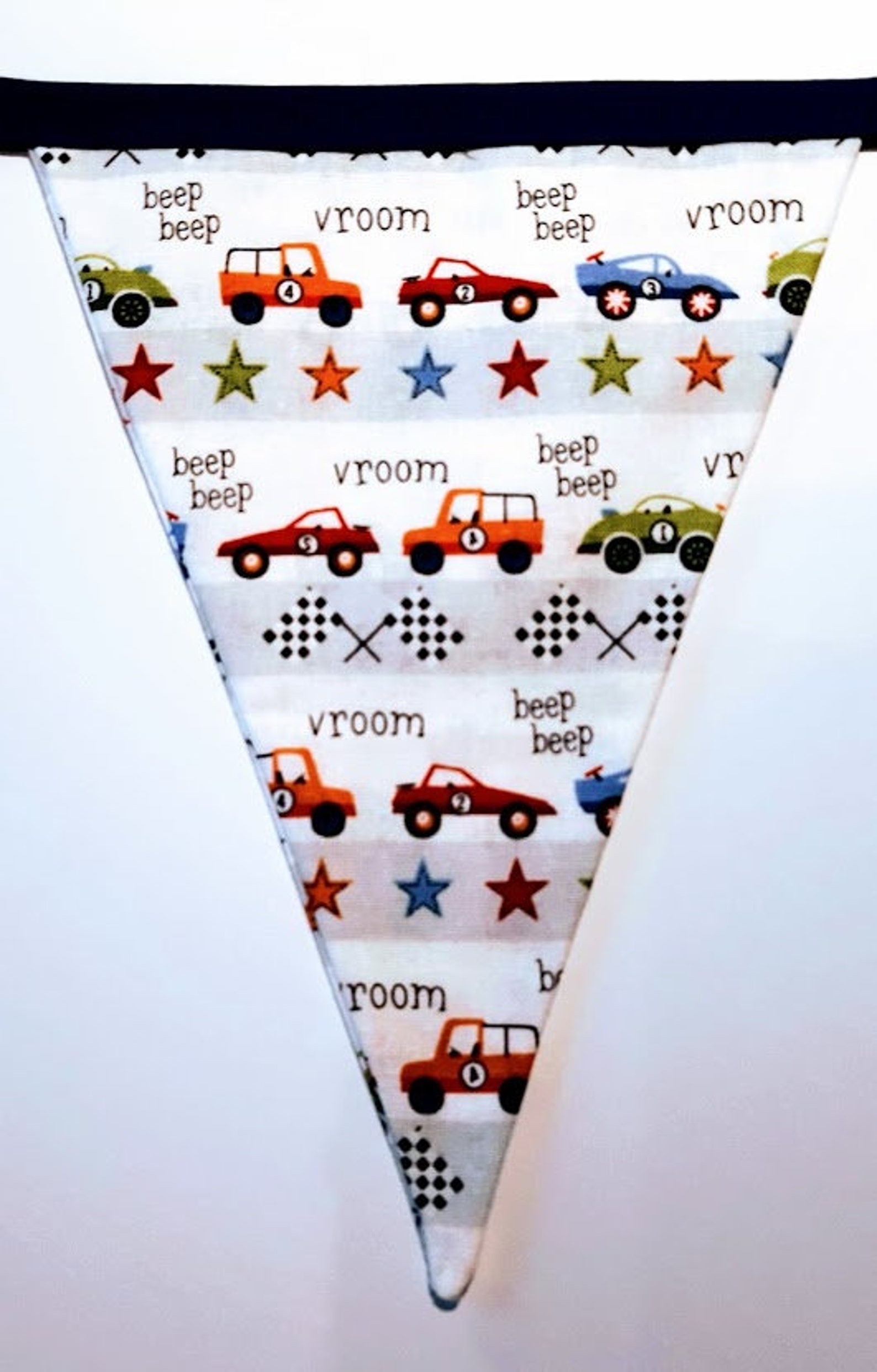 Racing car bunting car fabric bunting car decor grand prix Etsy