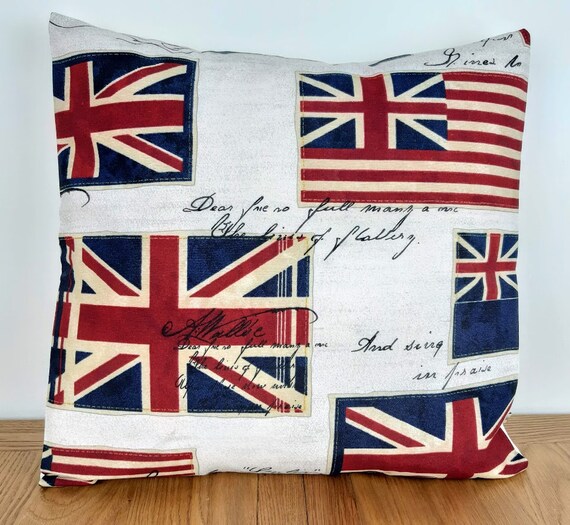 Uk Pillow Cover London Pillow Union Jack Pillow Uk Flag Pillow Etsy