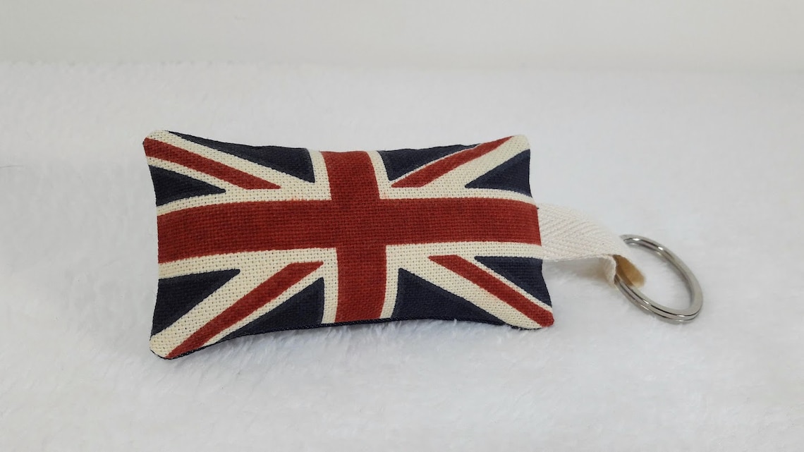 Handmade Union Jack Keyring Union Jack Keychain Union Flag Etsy