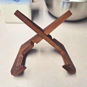 Cookbook Stand for Kitchen Counter, Holds Large 600-Page Books, Recipe Book Holder