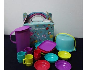 タッパーウェア　ピクニックセット、皿、レトロなタッパー　4つセット 2025年最新】タッパーウェア ピクニックセットの人気アイテム