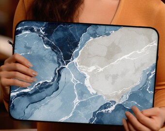 Etui ochronne na laptopa Blue Marble MacBook Air Pro 13 15 cali z pianką wyściełaną