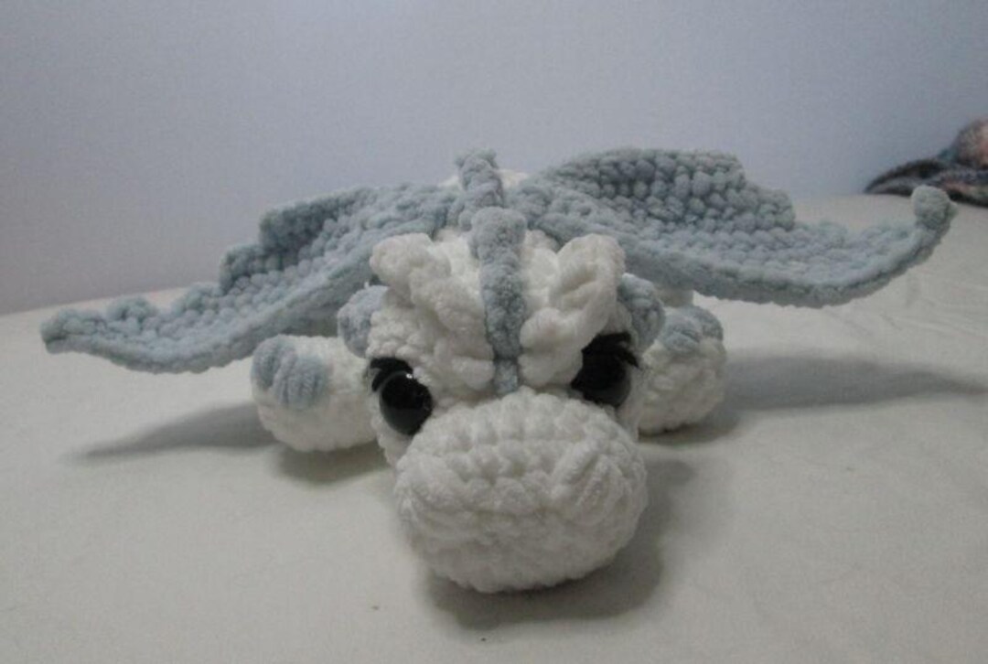 ハンドメイド ぬいぐるみ ドラゴン ホワイト ホワイトドラゴンぬいぐるみ - Etsy 日本