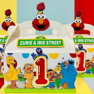 Sessame Streett Gable Box - Party Favor Boxes