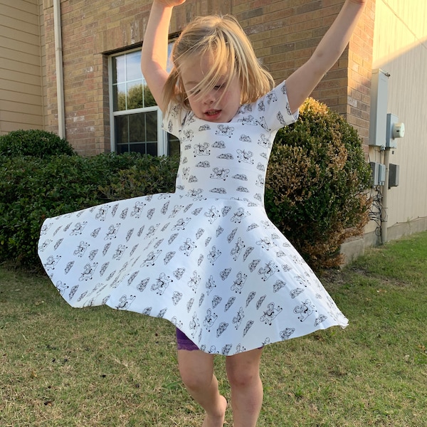 UPDATED Full Circle Skirt Add-On for Party Dress -- Projector, A0, and Letter