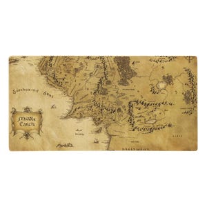 Map Of Middle Earth Gaming mouse pad