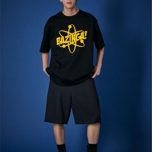 Bazinga T-Shirt – Iconic Sheldon&#39;s Catchphrase Graphic Tee for Fans of The Bang Big Movie Series Theory Sarcastic Boom Top