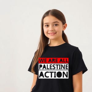 Palestine Action Adults Kids Tshirt Save Gaza Solidarity Awareness Tee Left Wing Politics Unisex Kids Free PALESTINE T-Shirt Gaza Top Unisex