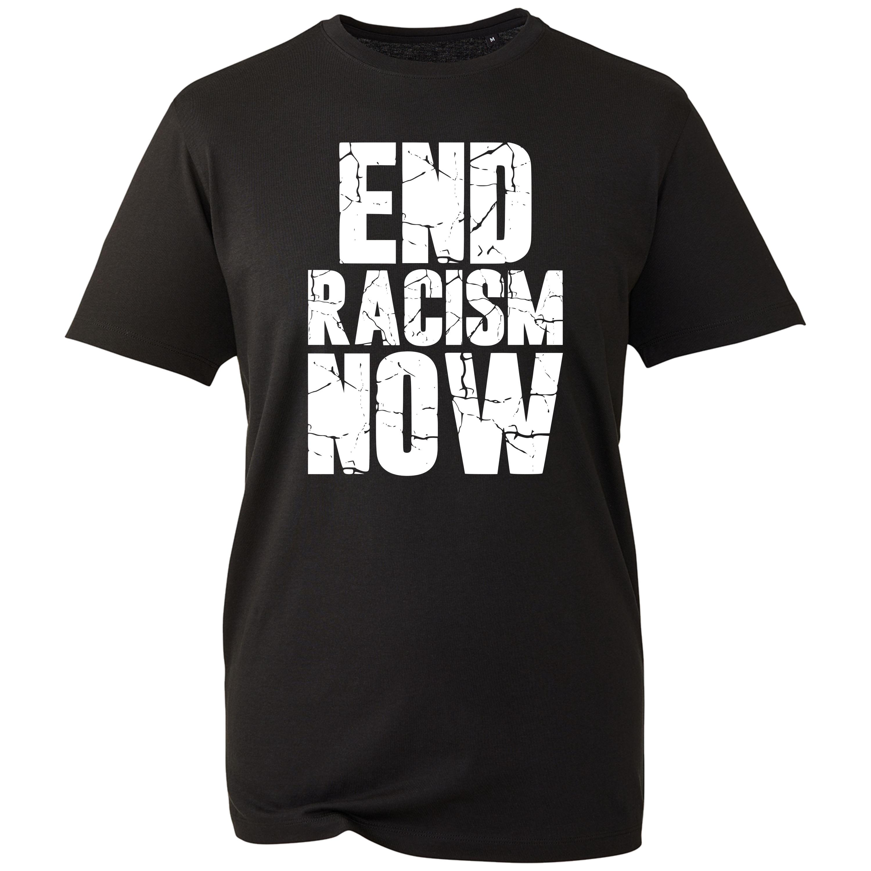 End Racism Now T-shirt Anti-racist Equality Support Top Men's