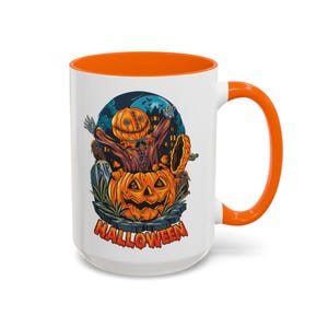 Spooky Pumpkin Coffee Mug: Halloween Fall Decor