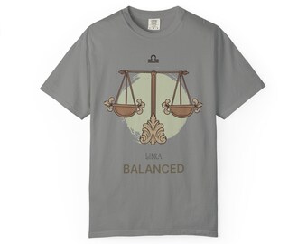 Libra Balanced T-Shirt - Minimalist Zodiac Tee for Harmony Seekers