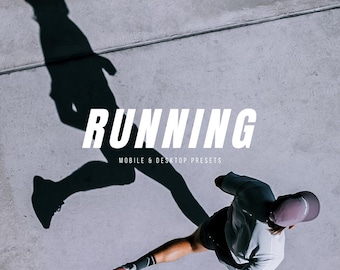 RUNNING Lightroom Presets Desktop & Mobile - Miejski, Kinowy, Uliczny, Nastrojowy, Na zewnątrz