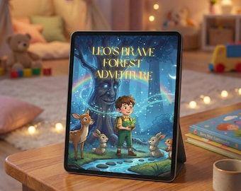 Leo and the Brave Forest Adventure | 30-Page Kids Storybook | Moral & Educational Bedtime Story | Printable PDF