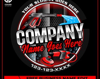 Car Detailing Logo, Pressure Washing Logo, Auto Cleaning Logo, Mobile Detailing Logo, Car Wash Logo, Cleaning Service Logo, Trucking logo
