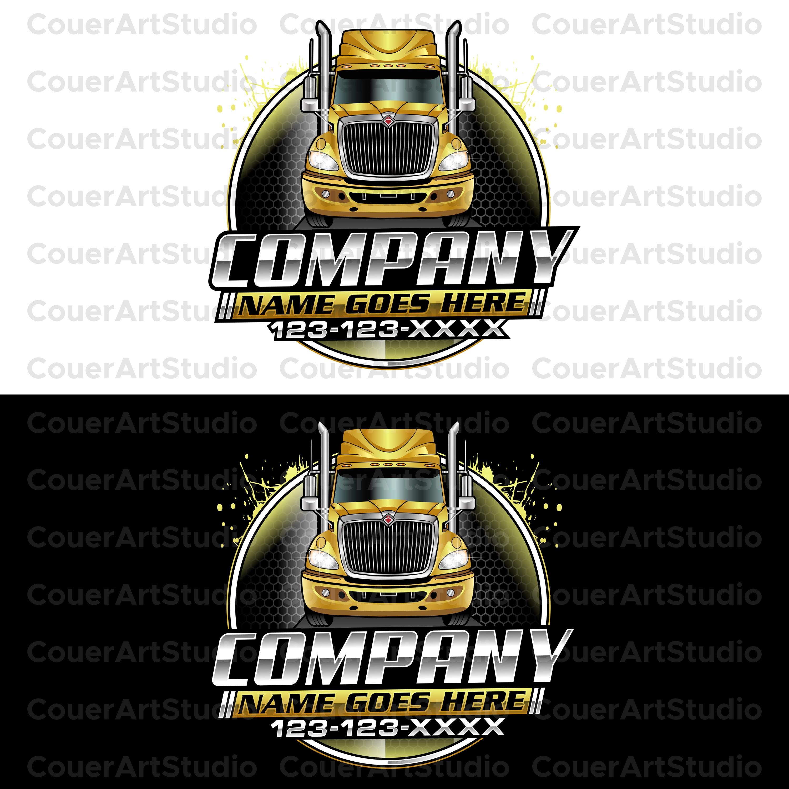 Semi Truck Logo Svg, Hotshot Trucking Logo, Freight Company Logo ...