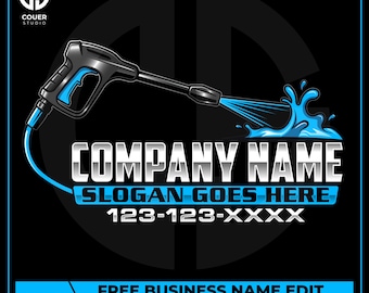 Hochdruckreiniger-Logo-Design, Power Wash-Business-Logo, Reinigungsservice-Logo-Svg, Hauswasch-Logo, Hochdruckreiniger-Logo, Soft-Wash-Logo