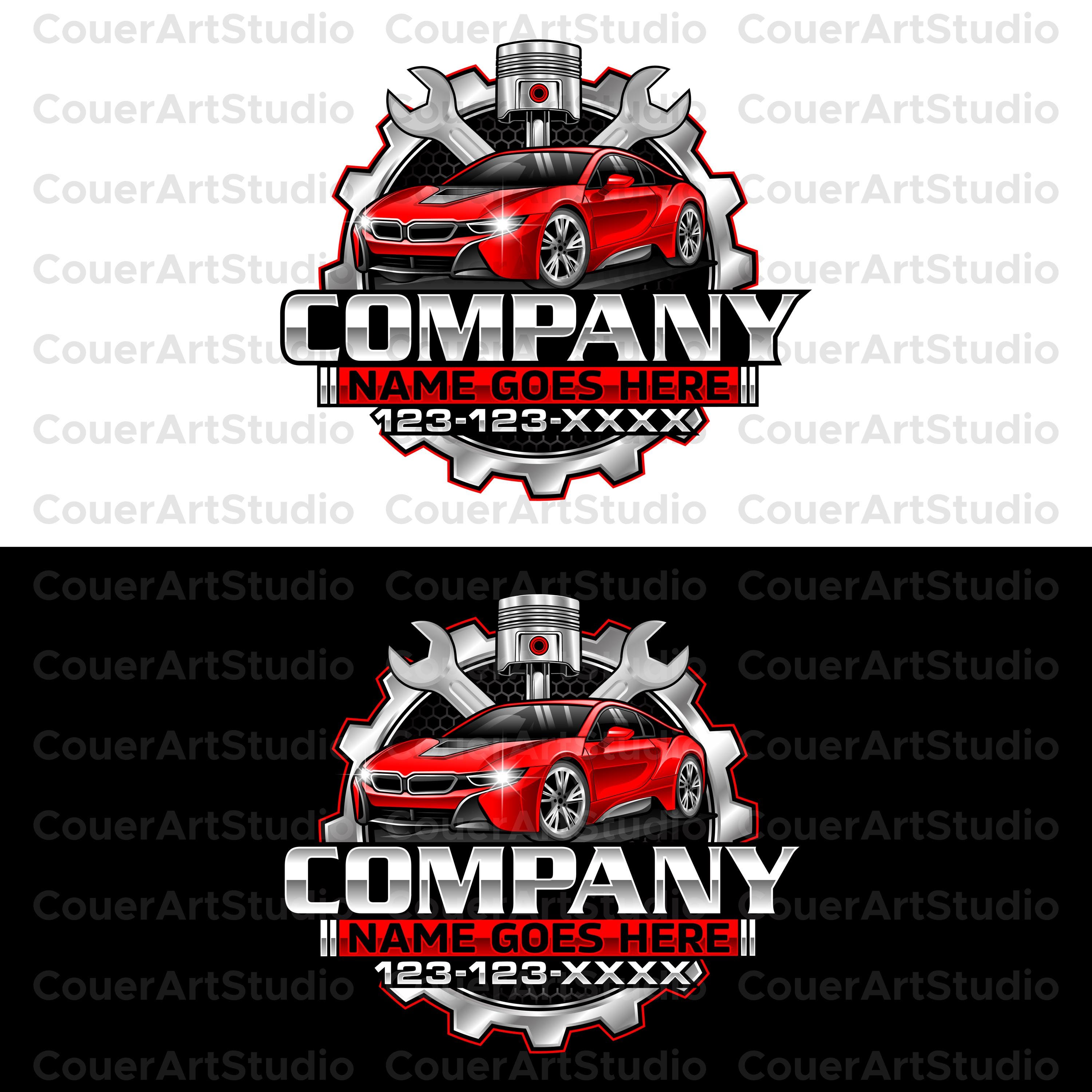 Auto Mechanic Logo, Car Repair Logo, Mobile Car Service Logo, Garage ...