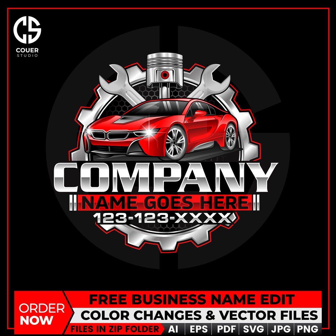 Auto Mechanic Logo, Car Repair Logo, Mobile Car Service Logo, Garage ...