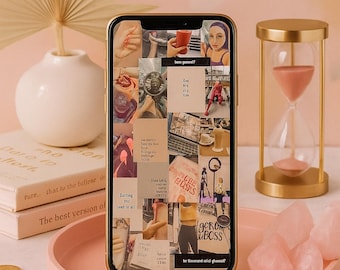 Tapeta na telefon „Manifest Wealth 2026”: Tablica wizji sukcesu (do pobrania w wersji cyfrowej)