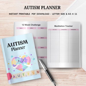 Autism Planner Printable | Daily Routine Organizer for Autism Support | Visual Schedule & Task Planner | Instant Download PDF