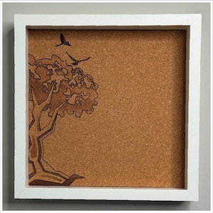 Tree of Life Pin Board, Disney Inspired Pin Trading Display Board, 9.25&quot; by 9.25&quot; Laser Engraved Cork Display Board. Pin Collectors