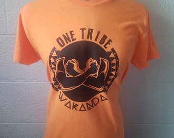 Light Orange One Tribe Wakanda Fitted T-Shirt