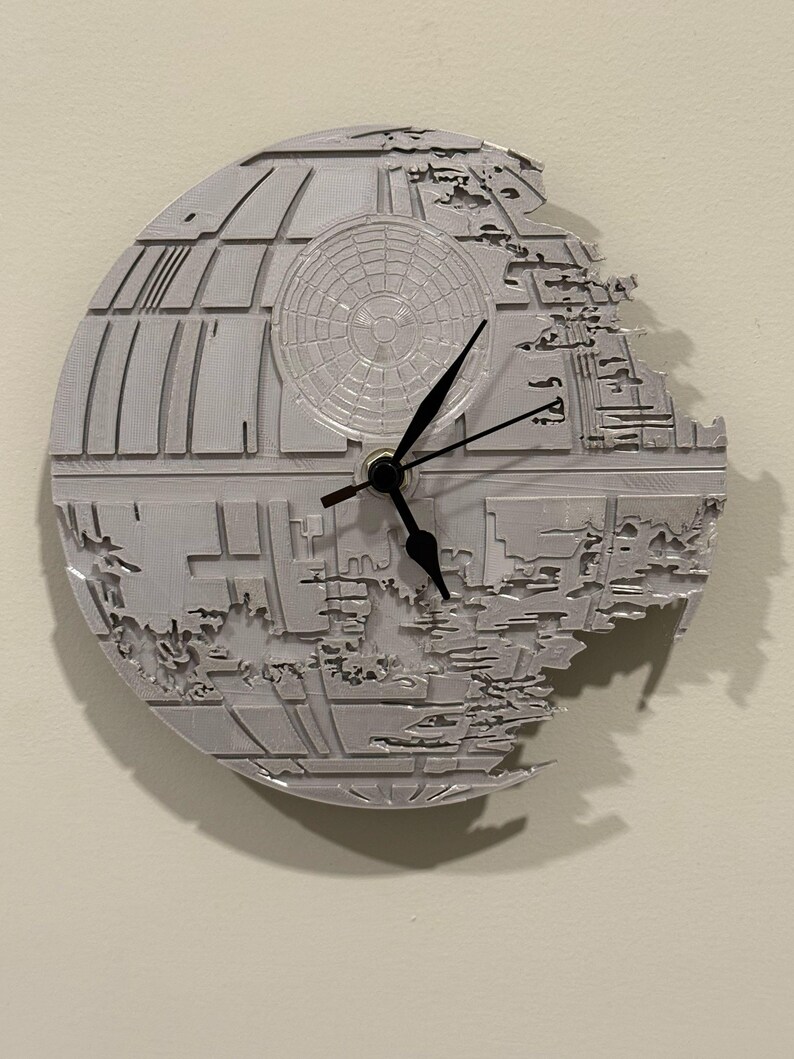 Death Star Clock (star Wars Death Star Clock) - Etsy