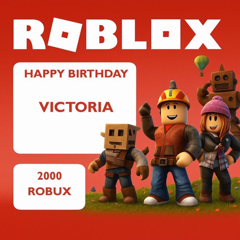 E carte cadeau roblox - Etsy.de