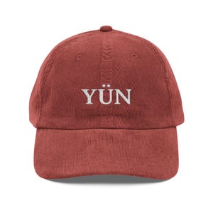 Embroidered Vintage Corduroy Cap - Retro Style Hat, Classic Ball Cap, Hipster Fashion Accessory, Embroidery Baseball Cap, Unique Dad Hat