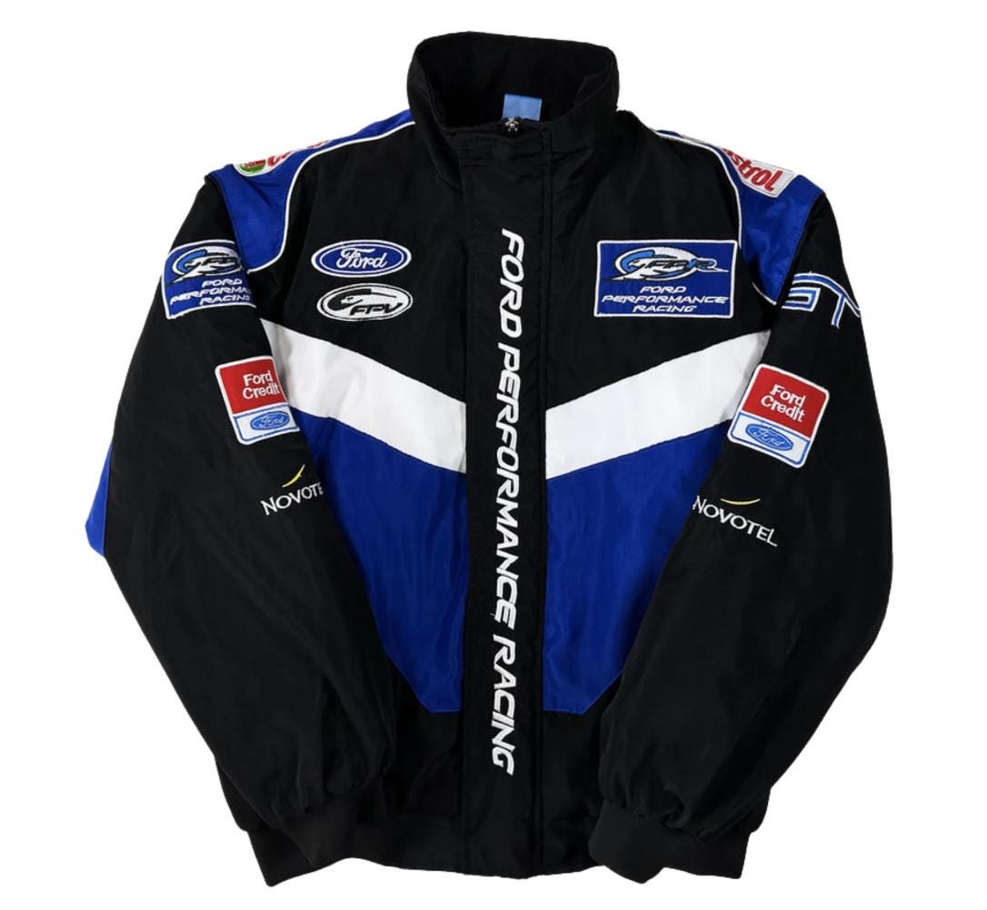 Ford Racing ジャケット ブルー challenger Ford Racing ジャケット ブルー challenger