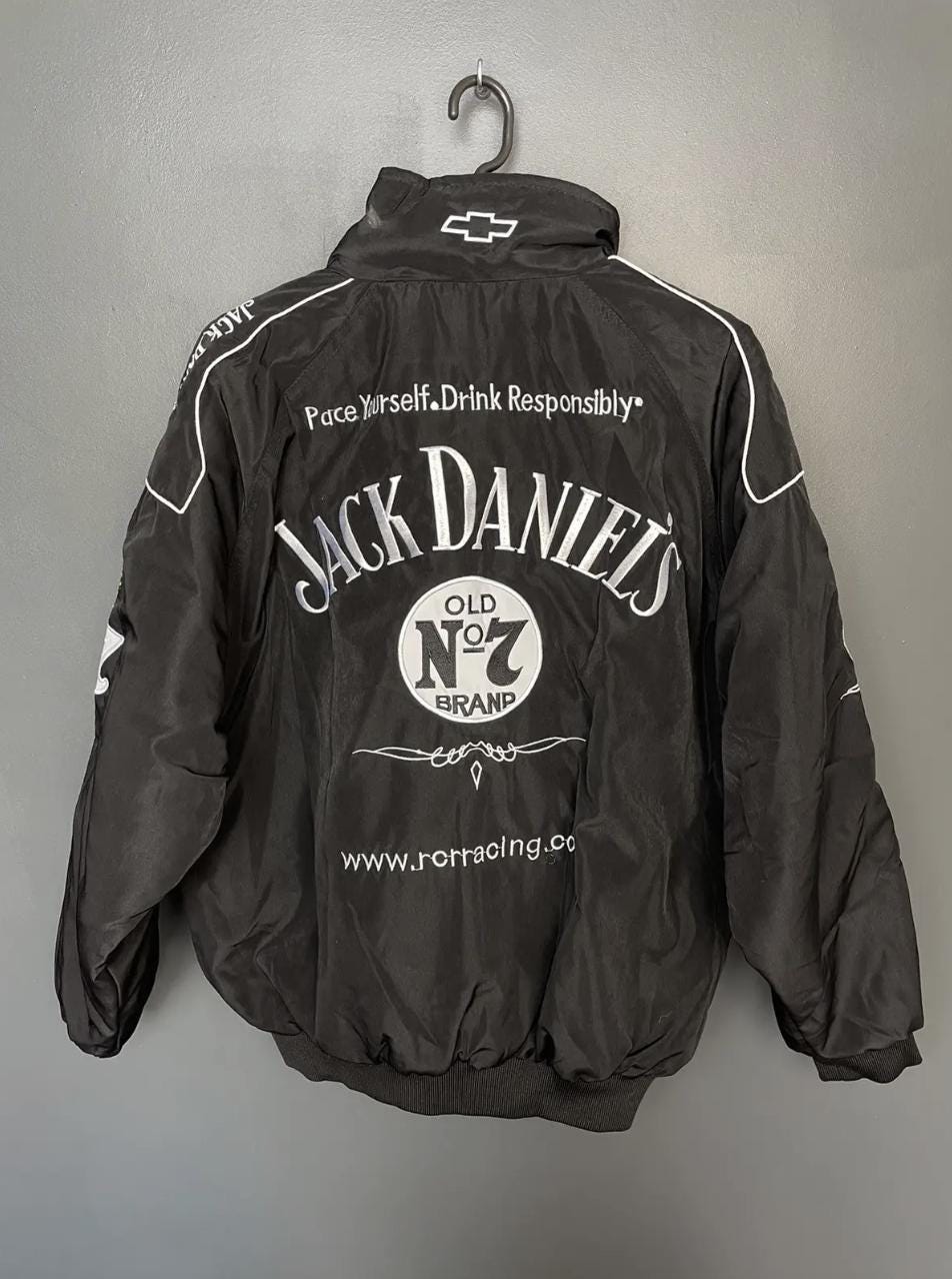中綿有り無し選べます 新品 Jack daniels racing jacket 中綿有り無し選べます 新品 Jack daniels racing jacket