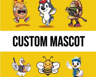 Cartoon Mascot Logo - Custom Design for Business