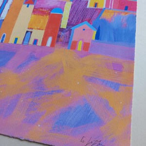 Mountain Village Tuscany Fine Art Giclee Artist Proof Limited Edition Print from an original painting by Giuliana Lazzerini image 6