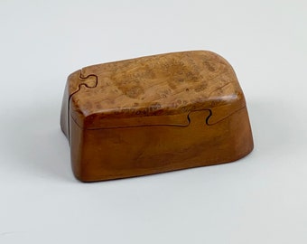 John Pollock Redwood & Black Walnut Wooden Puzzle Box