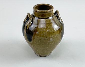 Daniel Johnston Small Vase Woodfired Pottery North Carolina