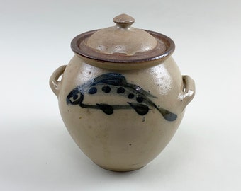 Frasco tapado de David Rubenstein, circa 1980, Bantam, Connecticut