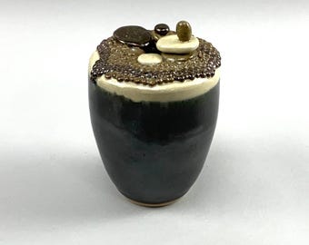 Jarrón Phil Morgan Seagrove NC Jarrón único firmado/fechado 2007