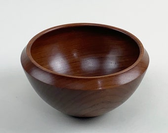 Steve Noggle Turned Black Walnut Wood Bowl North Carolina Fine Craft