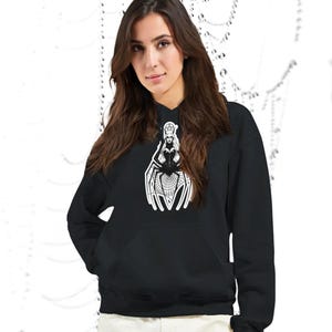 Gothic Spider Woman Hoodie – Noctis Arachna Dark Fantasy Pullover, Witchy Occult Unisex Sweatshirt