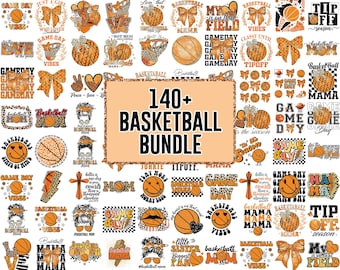 140+ Basketball png bundle game day basketball mama touchdown season retro coquette bow tip off season peace love basketball sports png