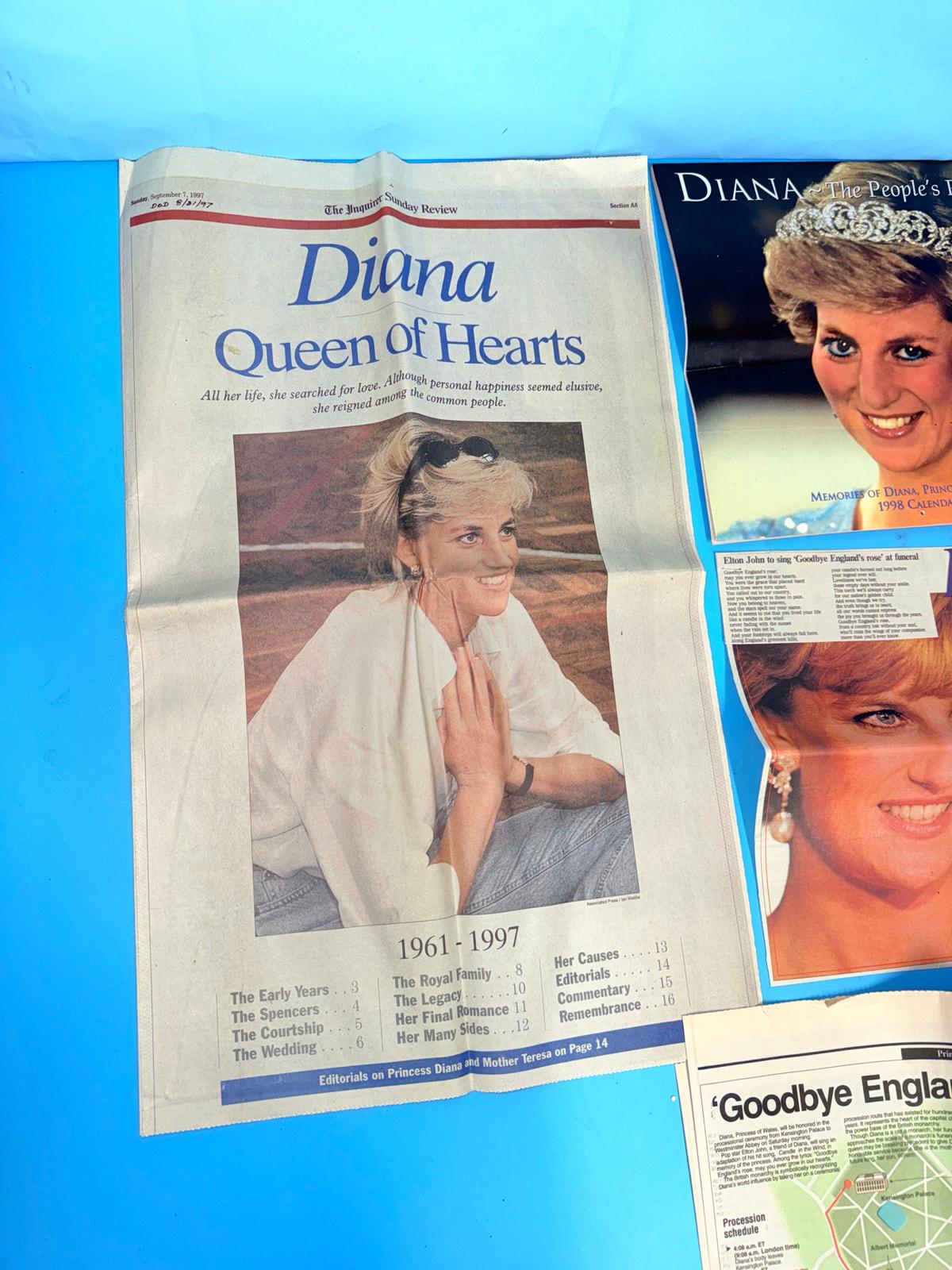 ダイアナ妃 1997年記念コレクション – 新聞、雑誌、カレンダー - Etsy 日本