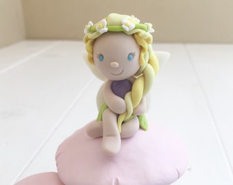 Personalized - Custom Made Clay Fairy Cake Topper