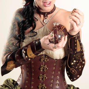 Leather Steampunk Bracer