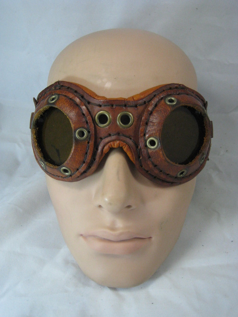 Leather Aviator Goggles Etsy