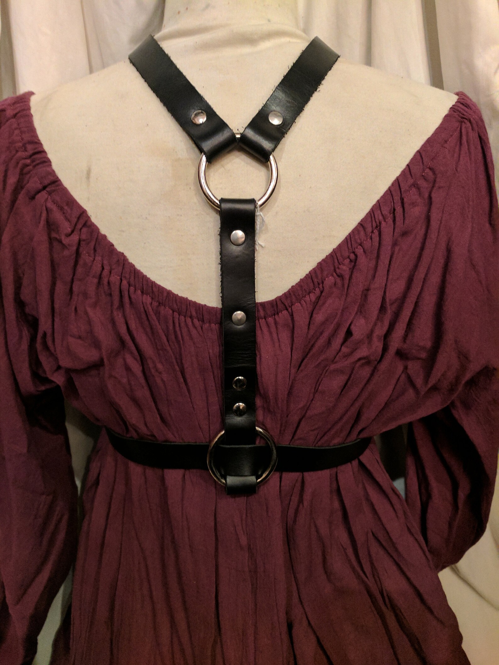 Leather Harness Belt Etsy